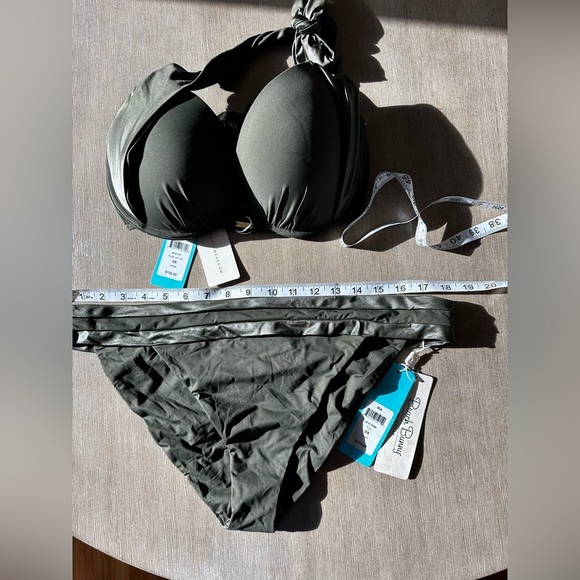 Beach Bunny Olive push up halter Bikini Set 3XL - Picture 12 of 13
